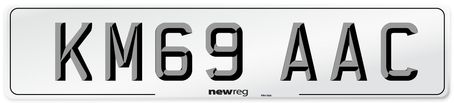 KM69 AAC Number Plate from New Reg